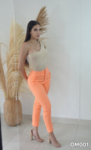 Pantalon Tiro Alto Pliegues