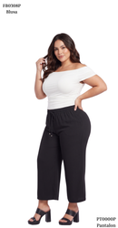 Pantalon Tipo Capri Tiras Amarrar Cintur