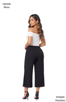 Pantalon Tipo Capri Tiras Amarrar Cintur