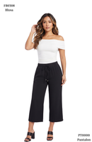 Pantalon Tipo Capri Tiras Amarrar Cintur