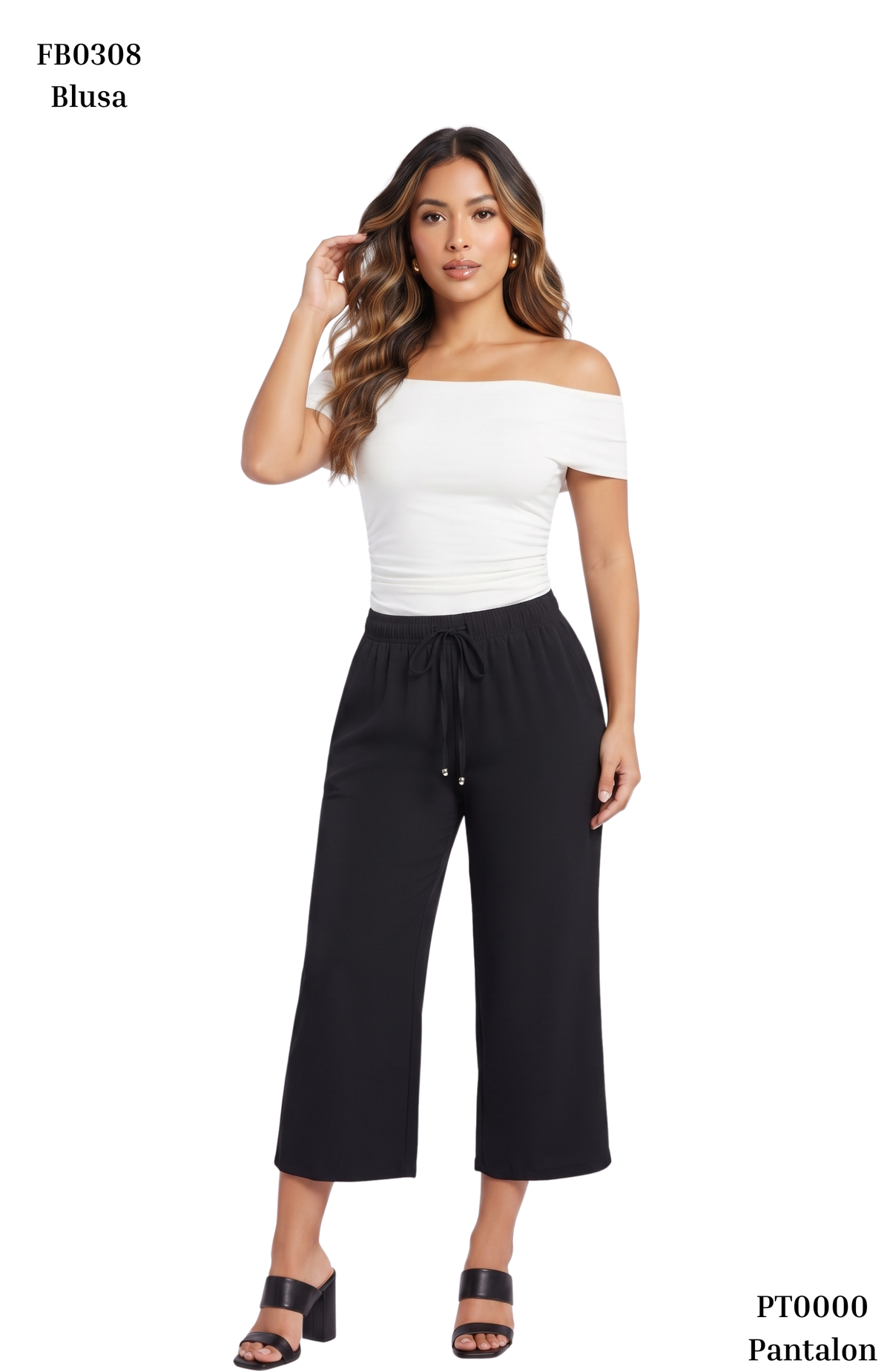 Pantalon Tipo Capri Tiras Amarrar Cintur
