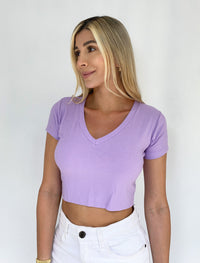 Blusa Corta Cuello V