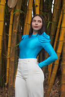 Body Manga Bombacha Cuello Alto