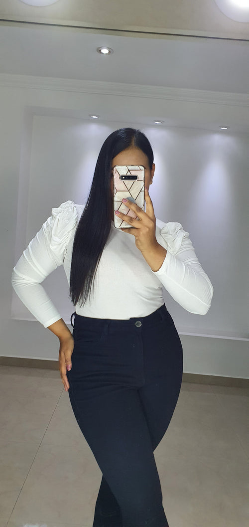 Blusa Manga Larga Bombacha Talla Plus