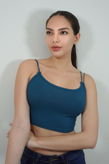 Crop Top Tira Cordon Resorte
