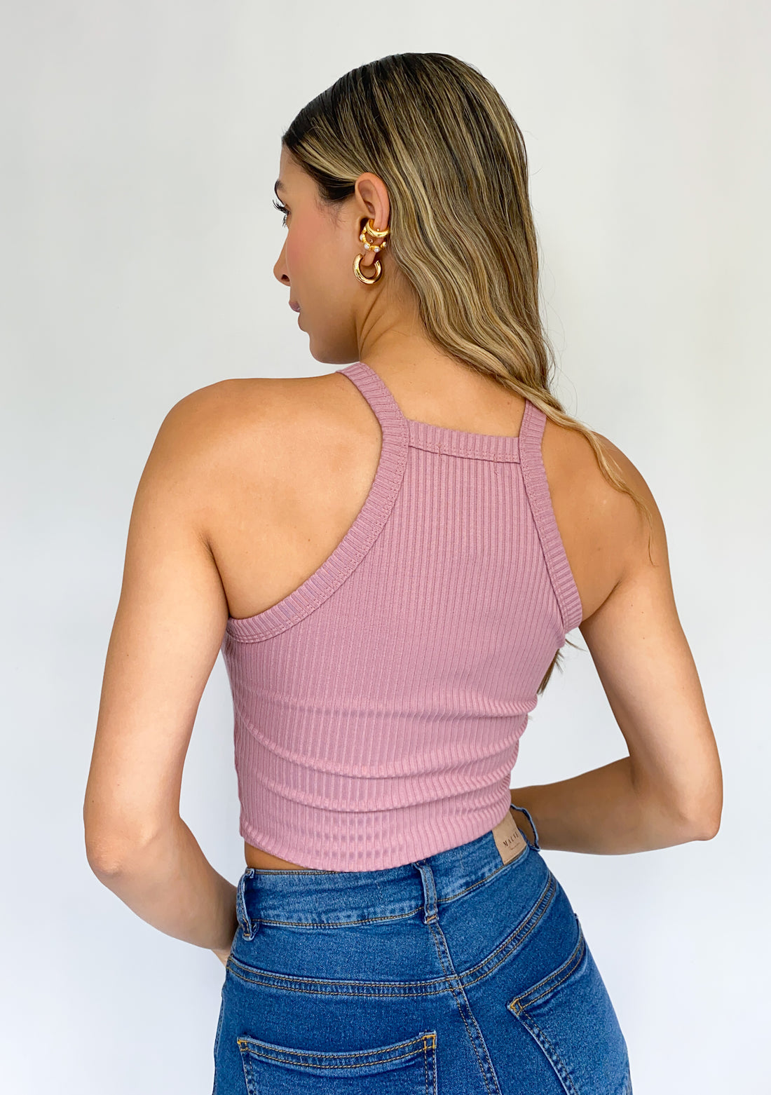 Blusa Manga Sisa Cuello Alto
