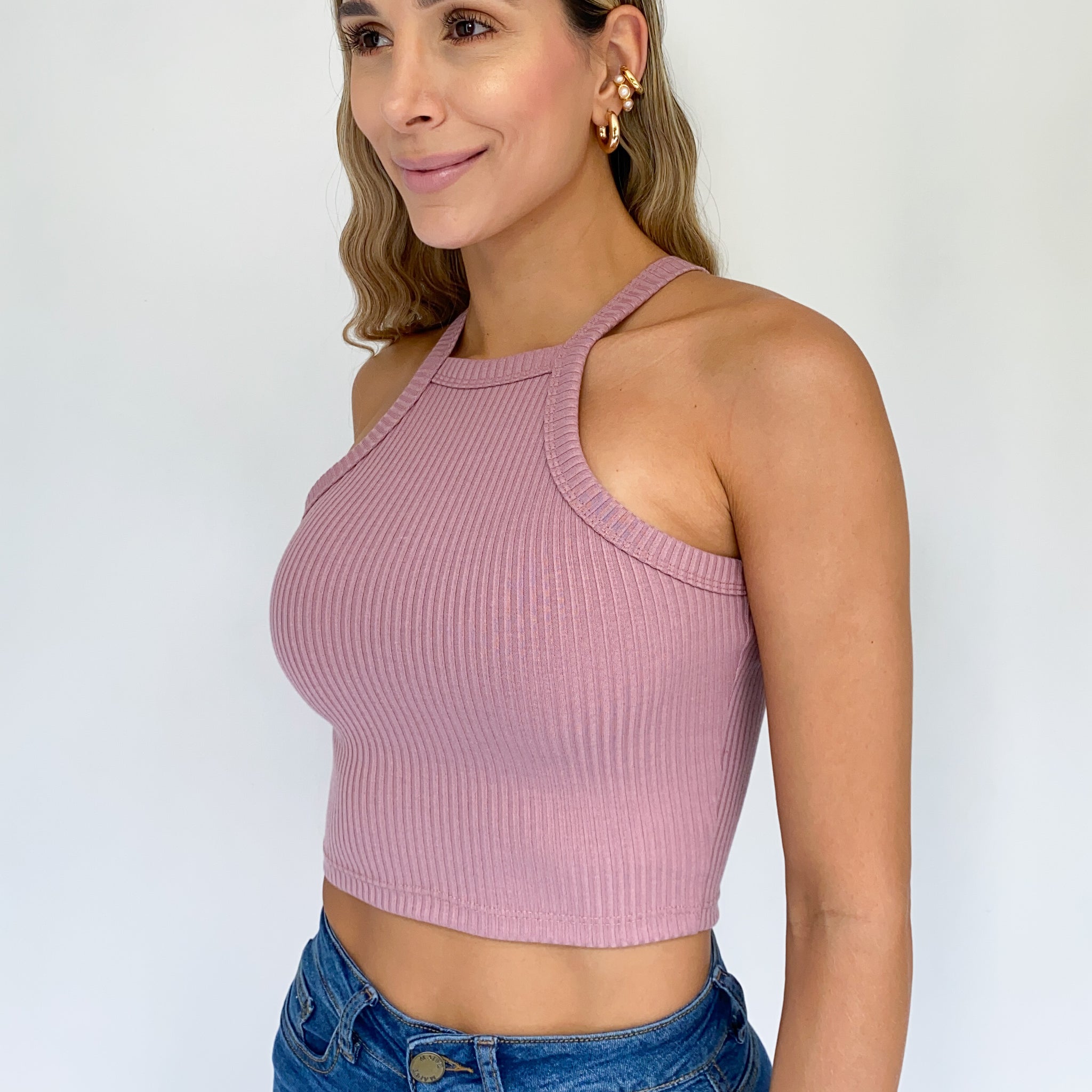 Blusa Manga Sisa Cuello Alto