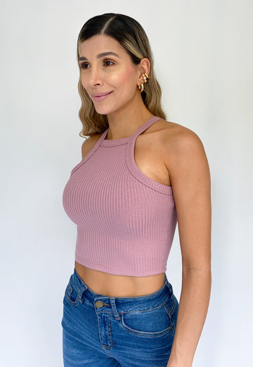 Blusa Manga Sisa Cuello Alto