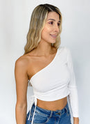Blusa Rib Asimetrica Runcho Costado