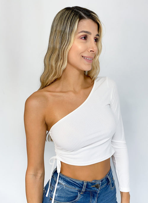 Blusa Rib Asimetrica Runcho Costado