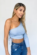 Blusa Rib Asimetrica Runcho Costado