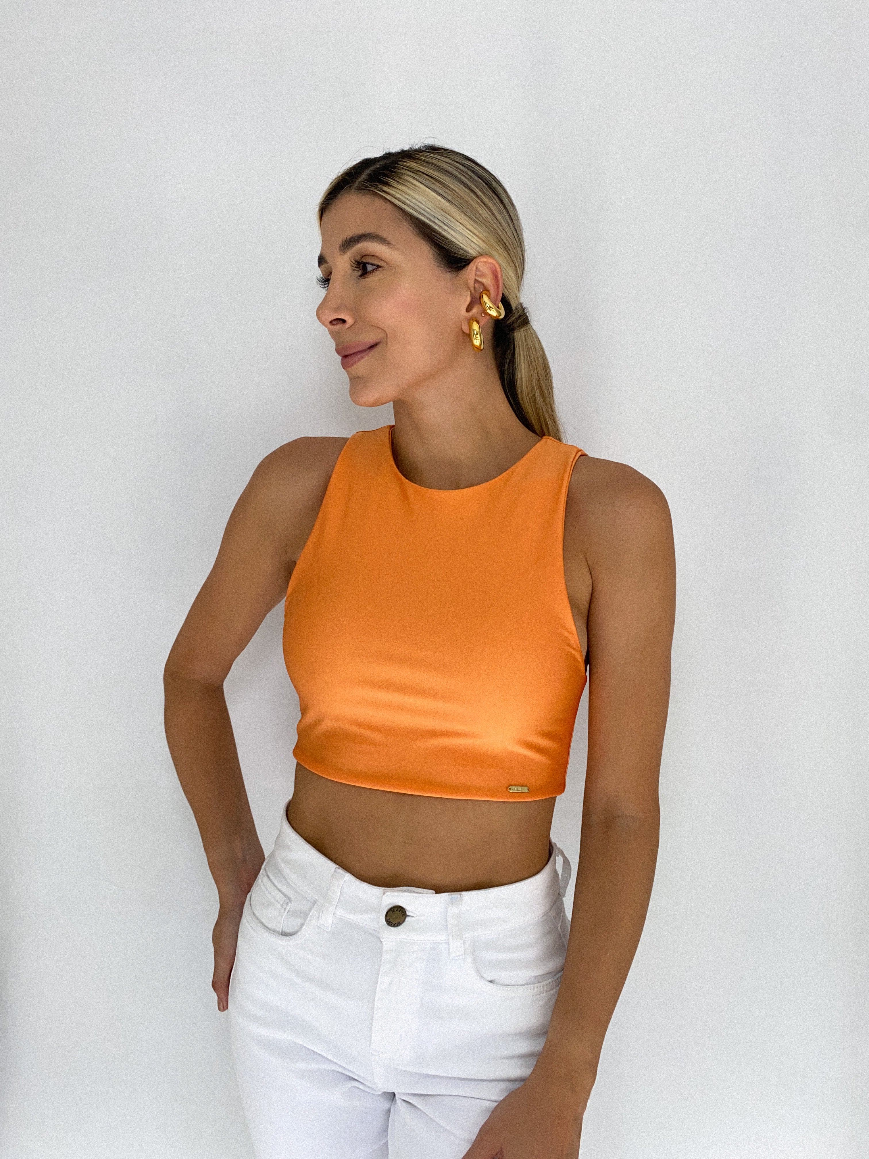 Blusa Manga Sisa Embonada Corta