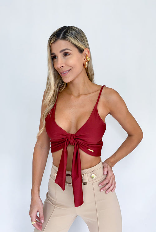 Crop Top Tiras Mono Adelante