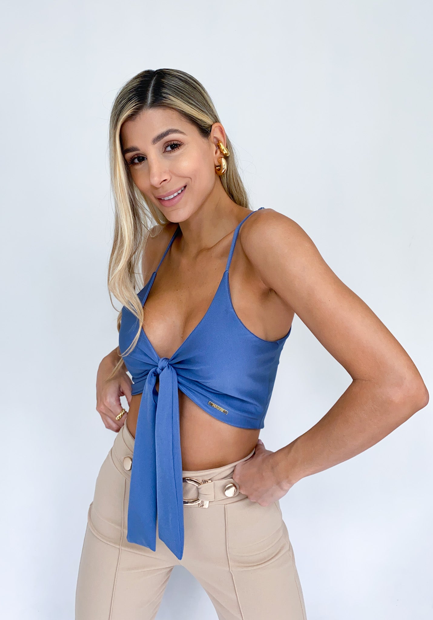 Crop Top Tiras Mono Adelante