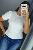 Blusa Manga Corta Resorte Talla Plus