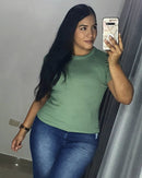 Blusa Manga Corta Resorte Talla Plus