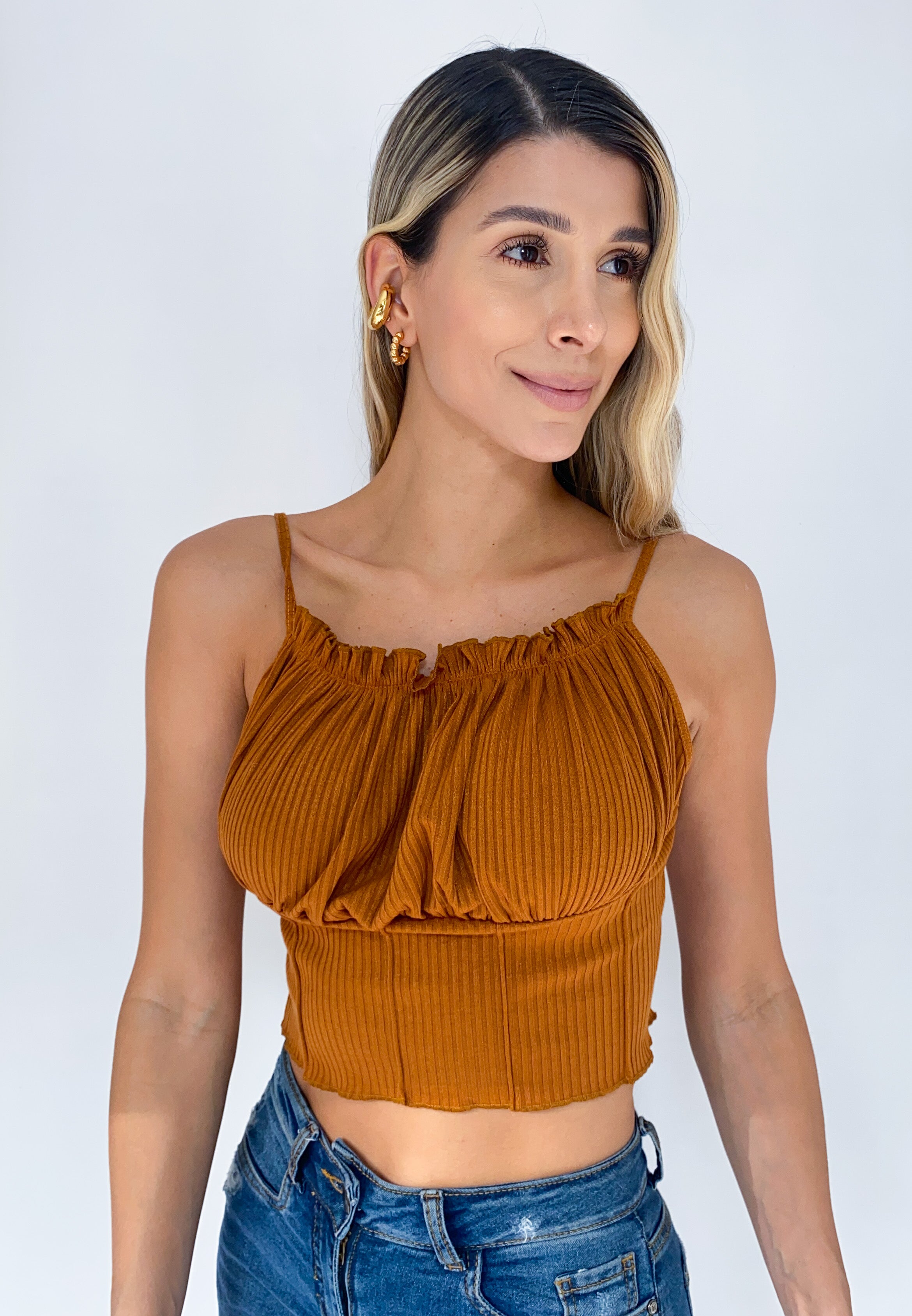 Blusa Tiras Zurcido