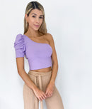 Blusa Asimetrica Manga Corta