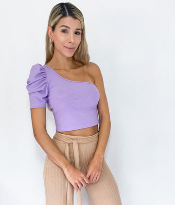 Blusa Asimétrica Manga Corta