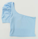 Blusa Asimetrica Manga Corta