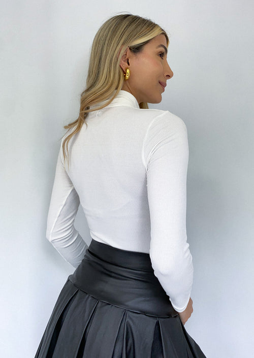 Blusa Manga Larga Cuello Tortufga Rib