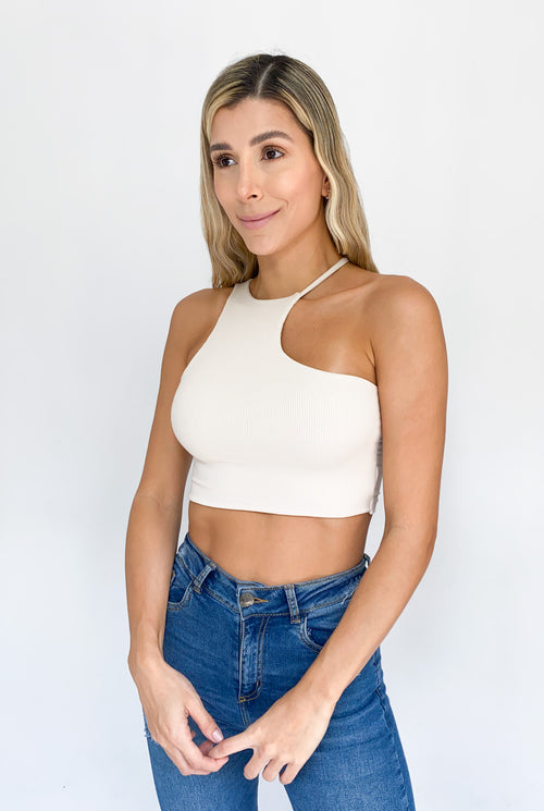 Blusa Manga Sisa Acanalada