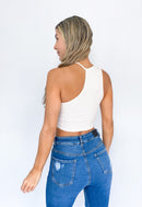 Blusa Manga Sisa Acanalada