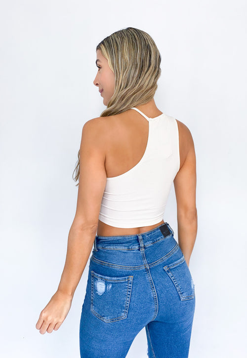 Blusa Manga Sisa Acanalada