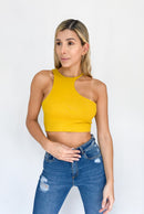 Blusa Manga Sisa Acanalada