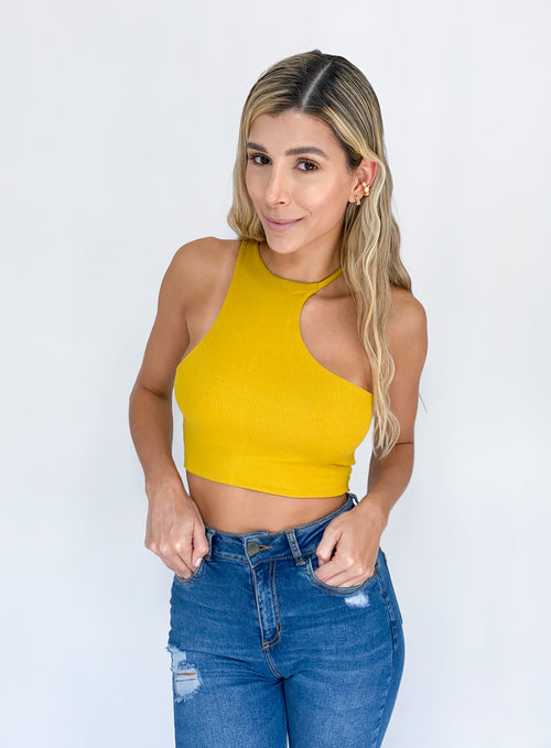 Blusa Manga Sisa Acanalada