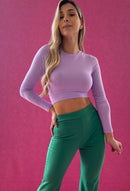 Blusa Manga Larga Cruzada Espalda