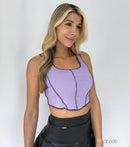Blusa Manga Sisa Fileteada
