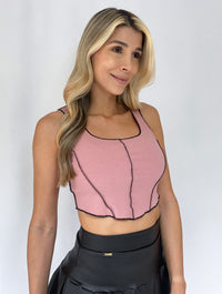 Blusa Manga Sisa Fileteada