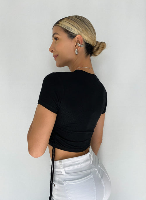 Blusa Cuello Redondo Recogida A Los Lado