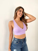 Blusa Corta Copas Tira De Amarrar