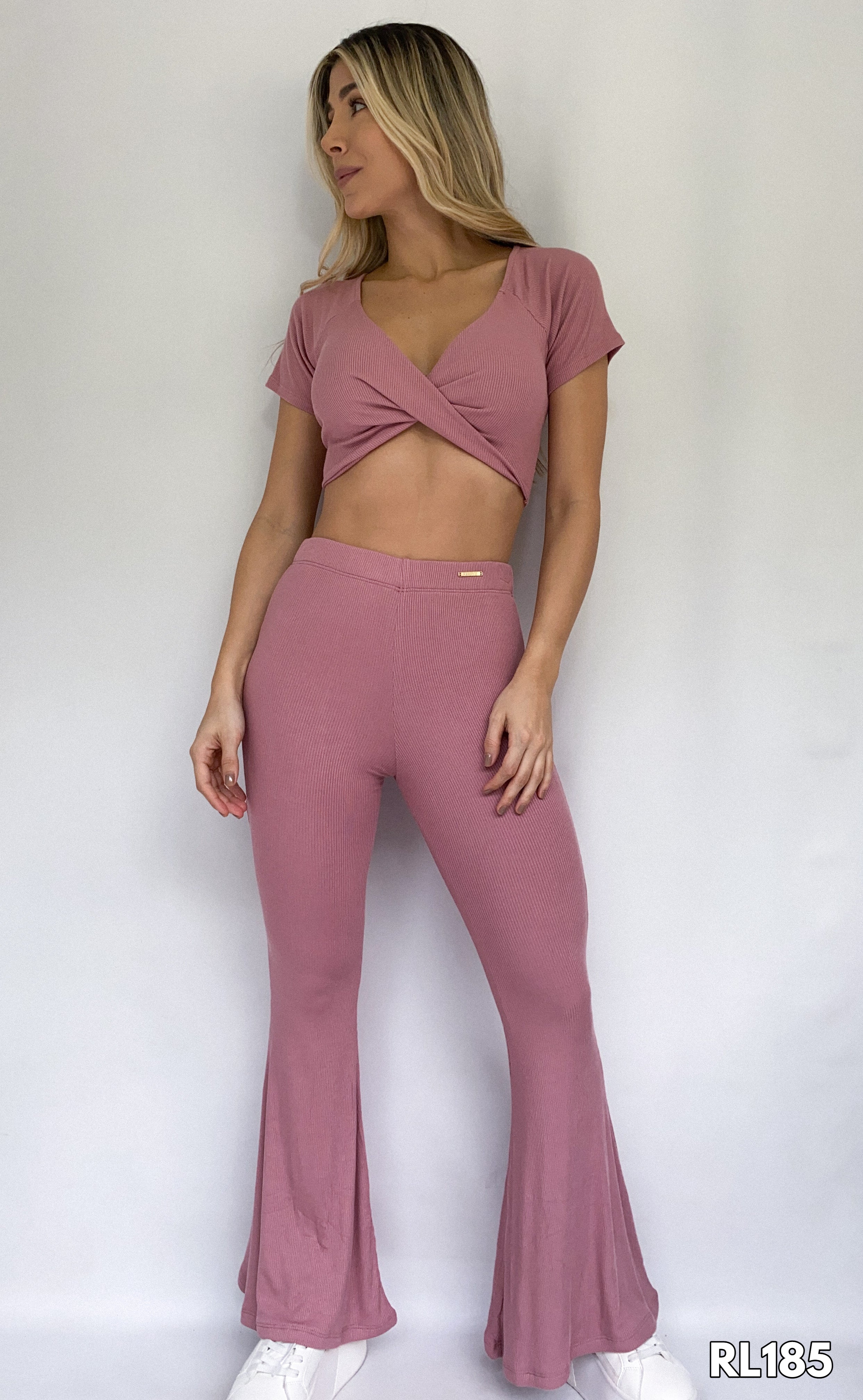 Blusa Manga Corta Escote Cruzado