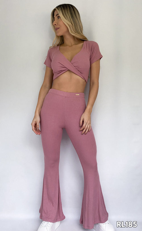 Blusa Manga Corta Escote Cruzado