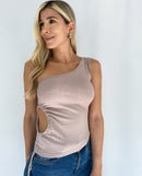 Blusa Asimetica Costado Runche Amarrar