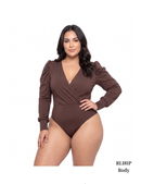 Body Manga Larga Bombacho Cruzado Plus