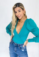 Body Manga Larga Bombacho Cruzado