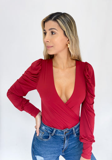 Body Manga Larga Bombacho Cruzado