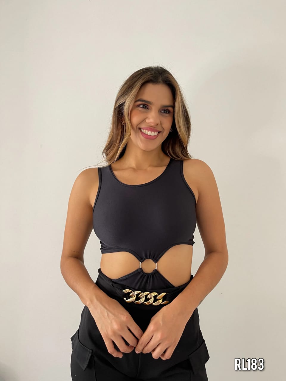 Body Manga Sisa Con Argolla En El Centro