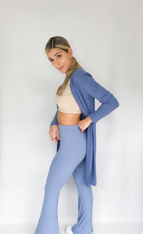 Pantalon Bota Ancha Rib