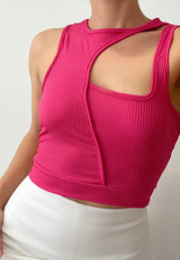 Blusa Manga Sisa Con Corte En El Frente