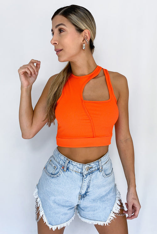 Blusa Manga Sisa Con Corte En El Frente