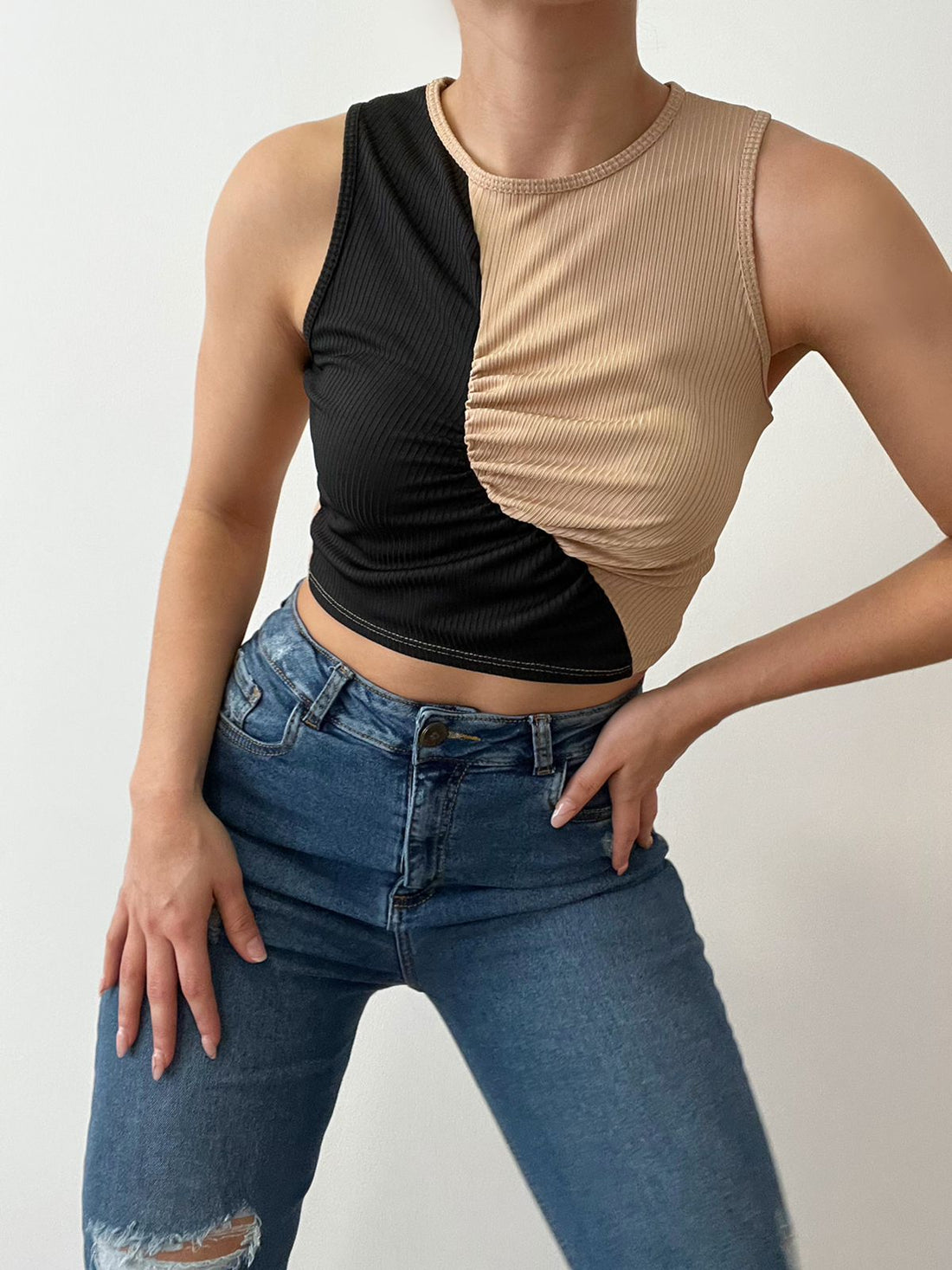 Blusa Manga Sisa Combinada Zucida