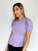 Blusa Manga Corta Rib Bolero Corto
