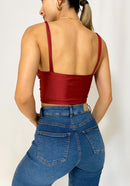 Crop Top Tiras Nudo Adelante S/F