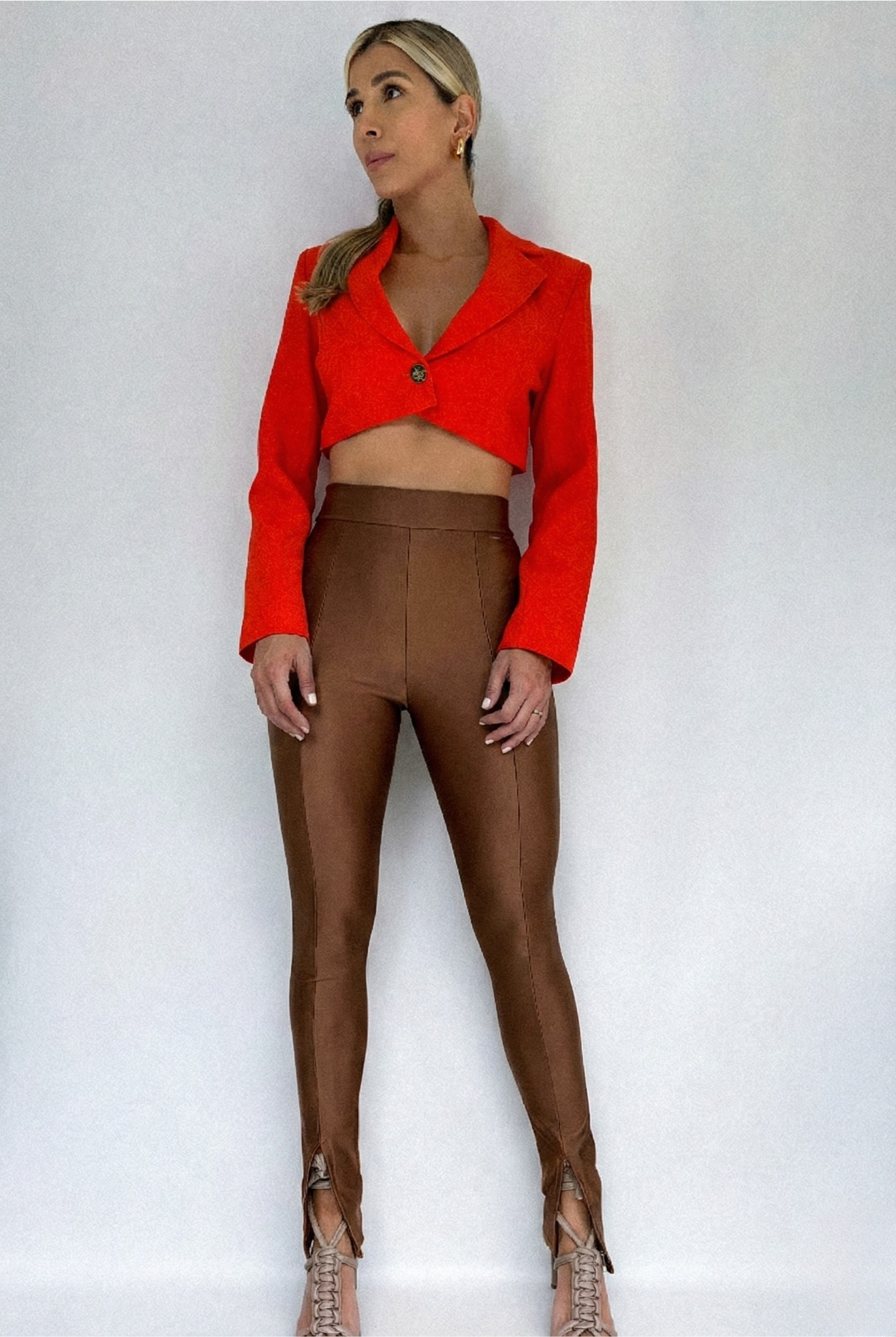 Pantalon Con Abertura Solo Fondo