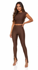Pantalon Con Abertura Solo Fondo